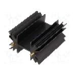 Radiator extrudat, 50.8mm x neagra, FISCHER ELEKTRONIK - SK129-50STS