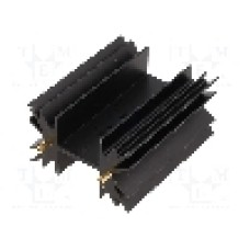 Radiator extrudat, 50.8mm x neagra, FISCHER ELEKTRONIK - SK129-50STS