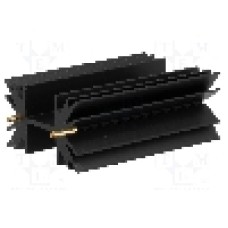 Radiator extrudat, 63.5mm x neagra, FISCHER ELEKTRONIK - SK129-63STS