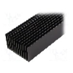 Radiator extrudat, aluminiu, 1000mm x 100mm, neagra, FISCHER ELEKTRONIK - SK 644 1000 SA