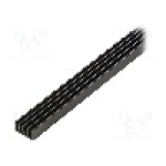 Radiator extrudat, aluminiu, 1000mm x 19mm, neagra, FISCHER ELEKTRONIK - SK 632 1000 SA