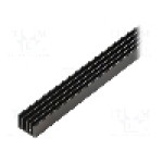 Radiator extrudat, aluminiu, 1000mm x 19mm, neagra, FISCHER ELEKTRONIK - SK 633 1000 SA