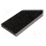 Radiator extrudat, aluminiu, 1000mm x 200mm, neagra, FISCHER ELEKTRONIK - SK47/1000/SA