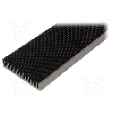 Radiator extrudat, aluminiu, 1000mm x 200mm, neagra, FISCHER ELEKTRONIK - SK47/1000/SA