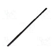 Radiator extrudat, aluminiu, 1000mm x 21mm, neagra, FISCHER ELEKTRONIK - SK  652  1000  SA