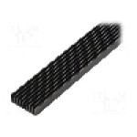 Radiator extrudat, aluminiu, 1000mm x 33mm, neagra, FISCHER ELEKTRONIK - SK 635 1000 SA