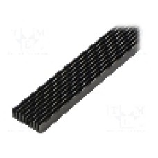 Radiator extrudat, aluminiu, 1000mm x 33mm, neagra, FISCHER ELEKTRONIK - SK 635 1000 SA