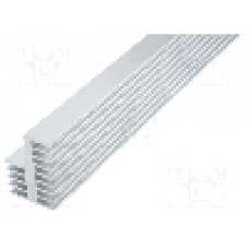 Radiator extrudat, aluminiu, 1000mm x 38mm, naturala, FISCHER ELEKTRONIK - SK 32 1000 AL