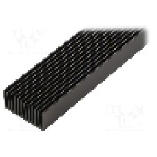 Radiator extrudat, aluminiu, 1000mm x 45mm, neagra, FISCHER ELEKTRONIK - SK 626 1000 SA