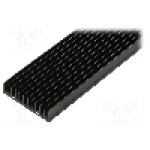 Radiator extrudat, aluminiu, 1000mm x 59.69mm, neagra, FISCHER ELEKTRONIK - SK 630 1000 SA