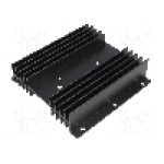 Radiator extrudat, aluminiu, 100mm x 102mm, neagra, STONECOLD - HS-201