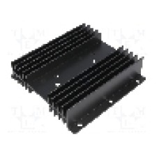 Radiator extrudat, aluminiu, 100mm x 102mm, neagra, STONECOLD - HS-201