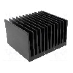 Radiator extrudat, aluminiu, 100mm x 112mm, neagra, FISCHER ELEKTRONIK - SK 121 100 SA