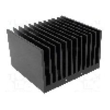 Radiator extrudat, aluminiu, 100mm x 112mm, neagra, FISCHER ELEKTRONIK - SK 121 100 SA