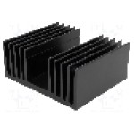 Radiator extrudat, aluminiu, 100mm x 120mm, neagra, FISCHER ELEKTRONIK - SK 57 100 SA