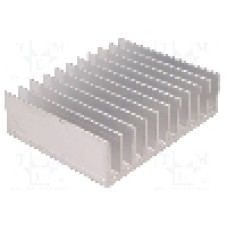 Radiator extrudat, aluminiu, 100mm x 124mm, STONECOLD - 