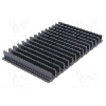 Radiator extrudat, aluminiu, 100mm x 159mm, neagra, FISCHER ELEKTRONIK - SK44/100/SA