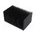 Radiator extrudat, aluminiu, 100mm x 160mm, neagra, FISCHER ELEKTRONIK - SK 627 100 SA