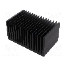 Radiator extrudat, aluminiu, 100mm x 160mm, neagra, FISCHER ELEKTRONIK - SK 627 100 SA