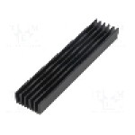 Radiator extrudat, aluminiu, 100mm x 21mm, neagra, FISCHER ELEKTRONIK - SK  652  100  SA