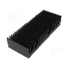 Radiator extrudat, aluminiu, 100mm x 250mm, neagra, FISCHER ELEKTRONIK - SK 622 100 SA