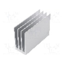 Radiator extrudat, aluminiu, 100mm x 35mm, naturala, FISCHER ELEKTRONIK - SK  654  100  AL