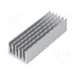 Radiator extrudat, aluminiu, 100mm x 36.8mm, naturala, FISCHER ELEKTRONIK - SK  657  100  AL