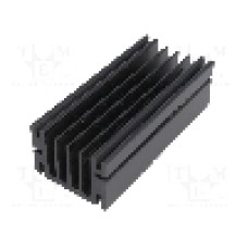 Radiator extrudat, aluminiu, 100mm x 46mm, neagra, FISCHER ELEKTRONIK - SK68-100SA