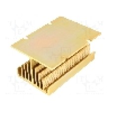 Radiator extrudat, aluminiu, 100mm x 75mm, auriu, ANLY ELECTRONICS - HS-060-100TP