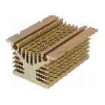 Radiator extrudat, aluminiu, 100mm x 80mm, auriu, ANLY ELECTRONICS - HS-060-100