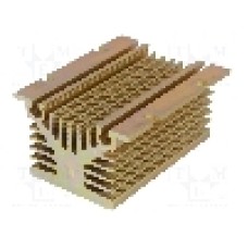 Radiator extrudat, aluminiu, 100mm x 80mm, auriu, ANLY ELECTRONICS - HS-060-100