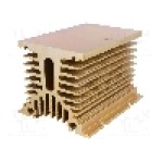 Radiator extrudat, aluminiu, 100mm x 80mm, auriu, ANLY ELECTRONICS - HS-070-100