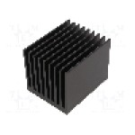 Radiator extrudat, aluminiu, 100mm x 80mm, neagra, FISCHER ELEKTRONIK - SK  655  100  SA