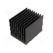 Radiator extrudat, aluminiu, 100mm x 80mm, neagra, FISCHER ELEKTRONIK - SK  655  100  SA