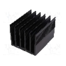 Radiator extrudat, aluminiu, 100mm x 82mm, neagra, FISCHER ELEKTRONIK - SK 135 100 SA