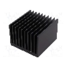 Radiator extrudat, aluminiu, 100mm x 95mm, neagra, FISCHER ELEKTRONIK - SK 645 100 SA