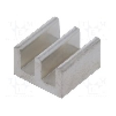 Radiator extrudat, aluminiu, 10mm x 10mm, FISCHER ELEKTRONIK - ICKSMDG10MI