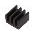 Radiator extrudat, aluminiu, 11.8mm x 11.8mm, neagra, FISCHER ELEKTRONIK - ICK PLCC 28