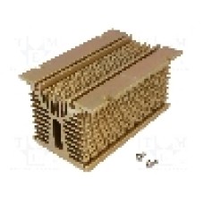 Radiator extrudat, aluminiu, 150mm x 100mm, aurie, ANLY ELECTRONICS - HS-081-150