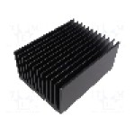 Radiator extrudat, aluminiu, 150mm x 112mm, neagra, FISCHER ELEKTRONIK - SK 121 150 SA