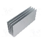 Radiator extrudat, aluminiu, 150mm x 35mm, naturala, FISCHER ELEKTRONIK - SK  654  150  AL