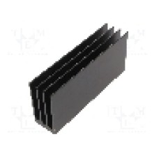 Radiator extrudat, aluminiu, 150mm x 35mm, neagra, FISCHER ELEKTRONIK - SK  654  150  SA