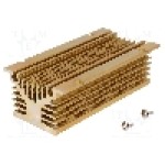 Radiator extrudat, aluminiu, 150mm x 80mm, auriu, ANLY ELECTRONICS - HS-060-150