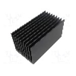 Radiator extrudat, aluminiu, 150mm x 80mm, neagra, FISCHER ELEKTRONIK - SK  655  150  SA