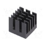 Radiator extrudat, aluminiu, 15mm x 15mm, negru, Advanced Thermal Solutions - ATS-55150K-C1-R0