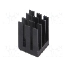 Radiator extrudat, aluminiu, 15mm x 15mm, negru, Advanced Thermal Solutions - ATS-55150W-C1-R0