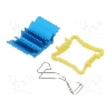 Radiator extrudat, aluminiu, 17mm x 17mm, albastru, Advanced Thermal Solutions - ATS-50170B-C1-R0