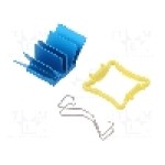 Radiator extrudat, aluminiu, 17mm x 17mm, albastru, Advanced Thermal Solutions - ATS-50170G-C1-R0