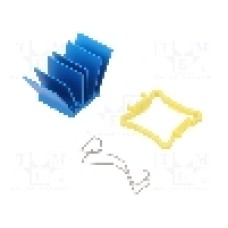 Radiator extrudat, aluminiu, 17mm x 17mm, albastru, Advanced Thermal Solutions - ATS-50170P-C1-R0