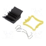 Radiator extrudat, aluminiu, 17mm x 17mm, negru, Advanced Thermal Solutions - ATS-51170D-C1-R0